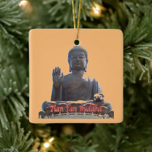 zHK020 TIAN TAN BUDDHA, Hong Kong, Souvenir,  Ceramic Ornament