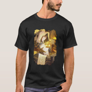 Zhongli Genshin Art   Basic Dark T-Shirt