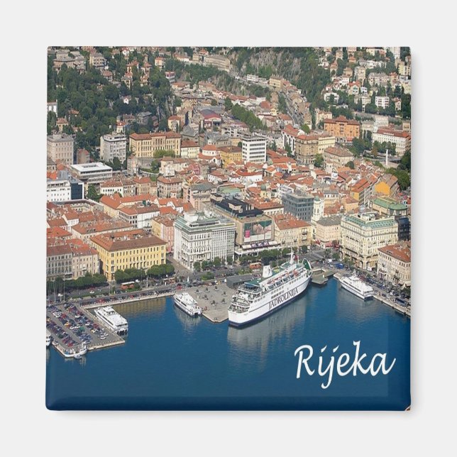 zHR005 RIJEKA Croatia, Fridge Magnet (Front)