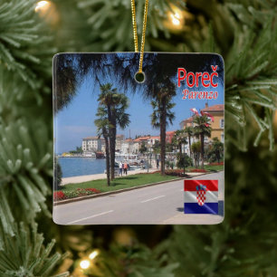 zHR010 POREC, Croatia, Fridge Ceramic Ornament