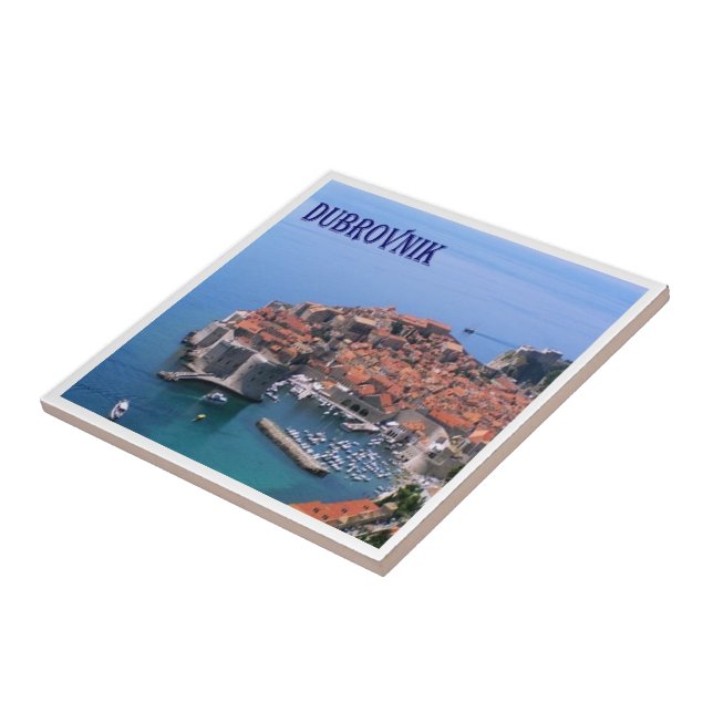 zHR017  DUBROVNIK, Croatia, Ceramic Tile (Side)
