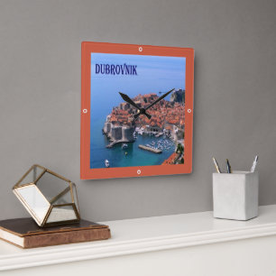 zHR017  DUBROVNIK, Croatia, Square Wall Clock