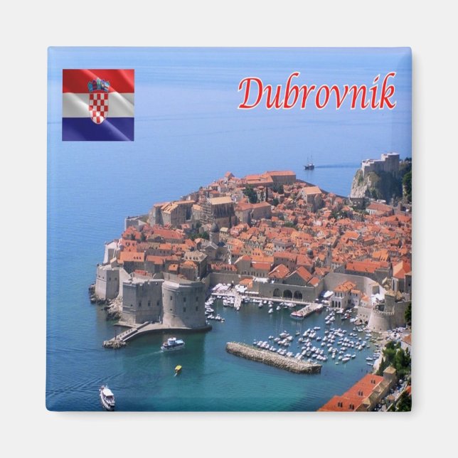 zHR018 DUBROVNIK, Croatia, Fridge Magnet (Front)