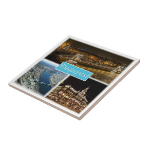 zHU003 BUDAPEST Hungary, Ceramic Tile