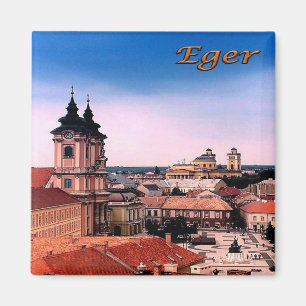 zHU007 EGER BELVAROSA, Hungary, Fridge Magnet