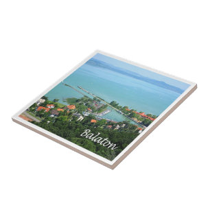 zHU009 BALATON, Hungary, Europe, Ceramic Tile