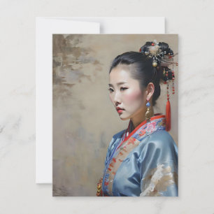 Zhuang Chinese Woman D Holiday Card