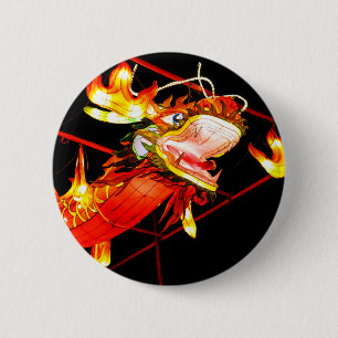 Zhulong Fire Dragon 6 Cm Round Badge