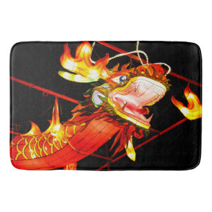 Zhulong Fire Dragon  Bath Mat