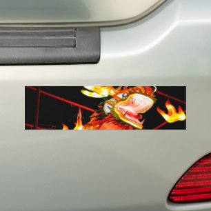 Zhulong Fire Dragon  Bumper Sticker