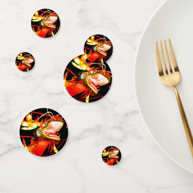 Zhulong Fire Dragon  Confetti (Group)