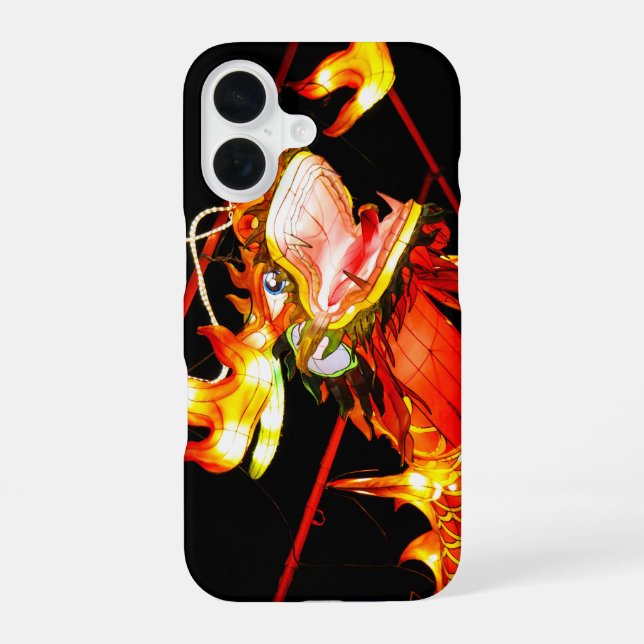 Zhulong Fire Dragon  iPhone 16 Case (Back)