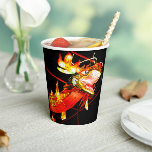 Zhulong Fire Dragon Paper Cups