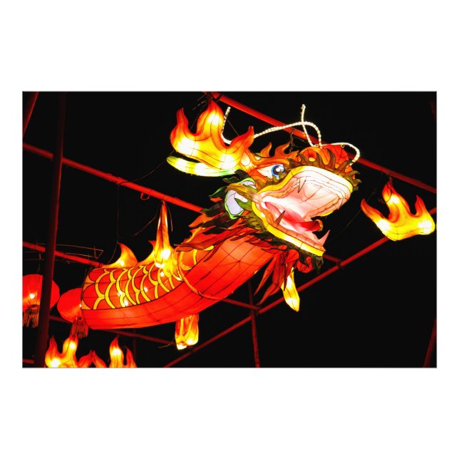 Zhulong Fire Dragon  Photo Print (Front)