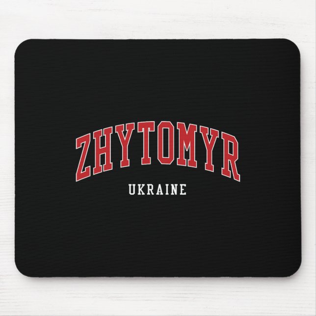 Zhytomyr Ukraine College University Style  Mouse Pad (Front)