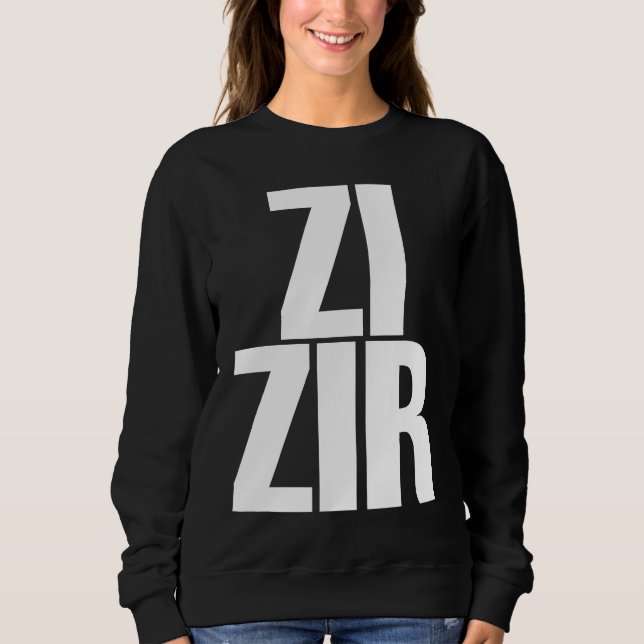 Zi Zir Big Obvious Nonbinary Pronouns Sweatshirt (Front)