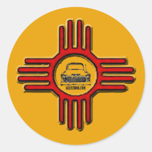 Zia Bob Round Sticker