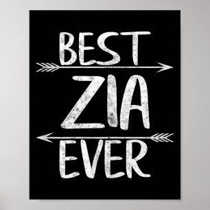 Zia ever shirt funny italian auntie mother's day poster