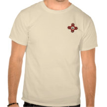 Zia Rising back, Zia Bob small front Tshirt