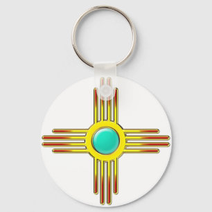 Zia Sonne - Zia Pueblo - power symbol Key Ring