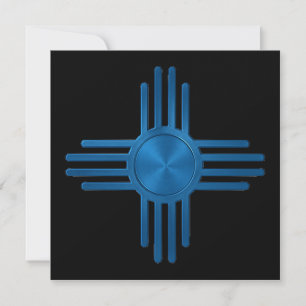 Zia Sun Blue Invitation
