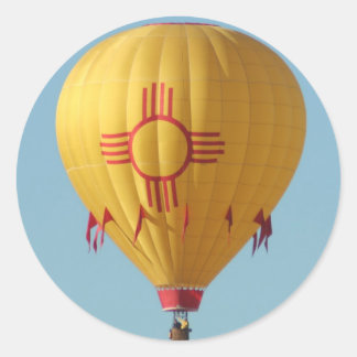 Zia Sun Symbol Hot Air Balloon Sticker
