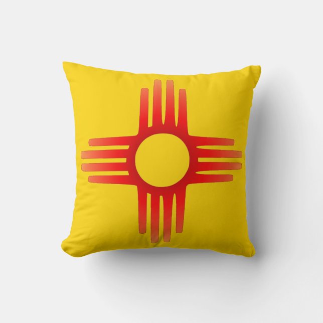 Zia Sun Symbol Pillow (Front)