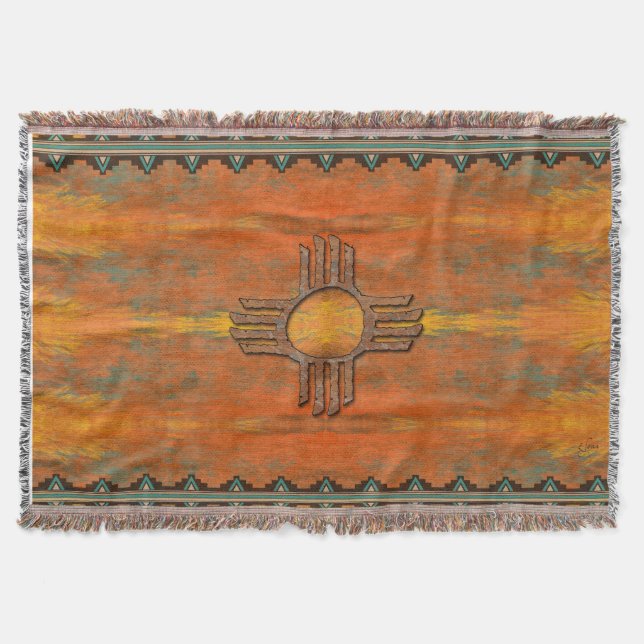 Zia Sun Throw Blanket (Front)