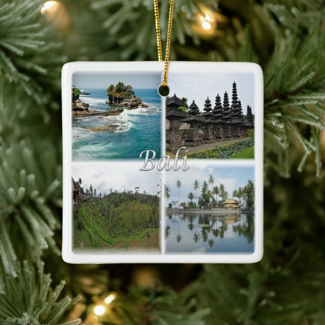 zID007 BALI, Indonesia, Asia, Ceramic Ornament (Tree)