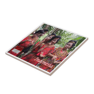 zID009 Indonesian GIRLS, Indonesia, Asia, Ceramic Tile