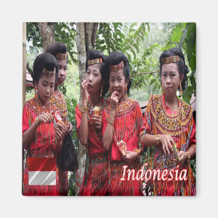 zID009 Indonesian GIRLS, Indonesia, Asia, Fridge Magnet