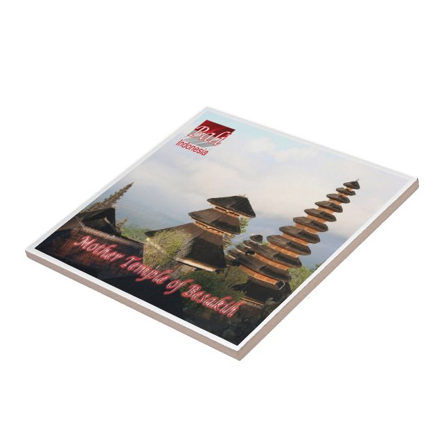 zID018 Mother Temple of BESAKIH, BALI, Ceramic Tile (Side)