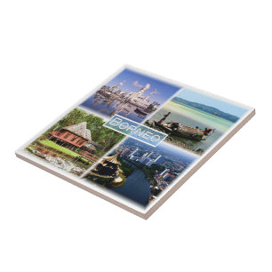 zID027 BORNEO Mosque Omar Ali, Indonesia, Ceramic Tile