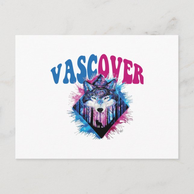 Zidika vascover wolf  Essential Postcard (Front)