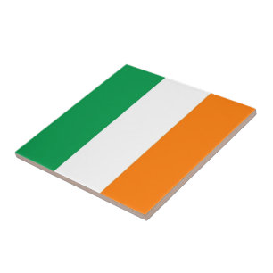 zIE001 Irish FLAG, IRELAND, Ceramic Tile