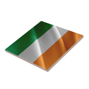 zIE002 IRELAND, Waving Flag, Ceramic Tile