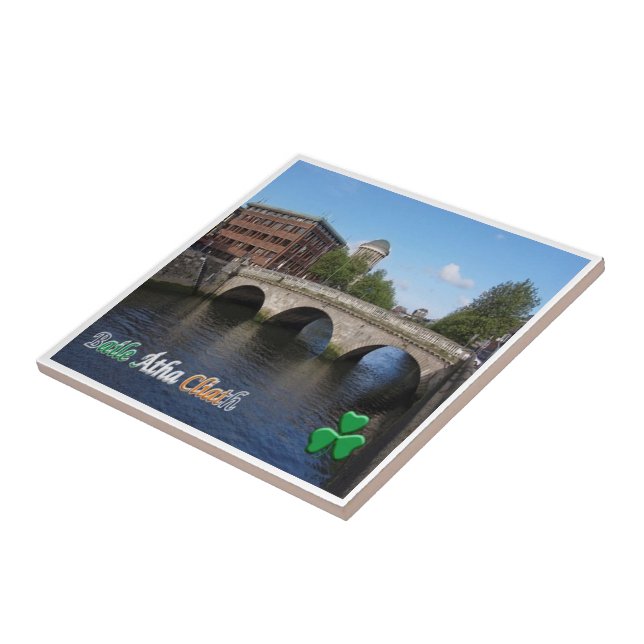 zIE008 DUBLIN, Ireland, Ceramic Tile (Side)