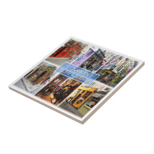 zIE015 DUBLIN Temple Bar, Northern Ireland Ceramic Tile