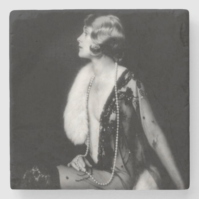 Ziegfeld Follies Chorus Girl Stone Coaster (Front)