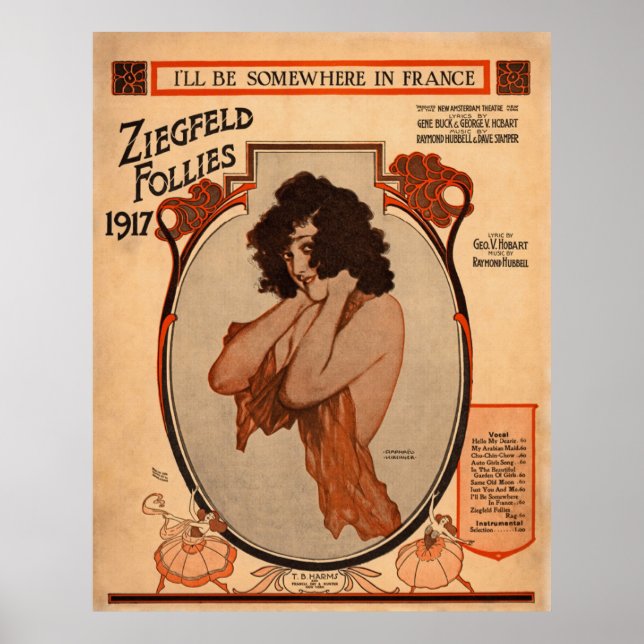Ziegfeld's Follies 1917 Poster (Front)