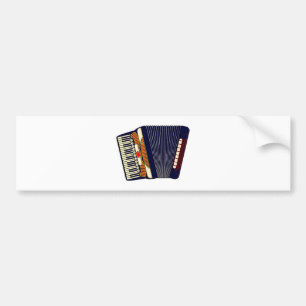 Ziehharmonika Akkordeon accordion Bumper Sticker