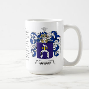 Zielinski, the Origin, the Meaning and the Crest Coffee Mug