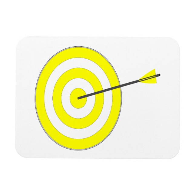 Zielscheibe mit Pfeil Magnet (Horizontal)