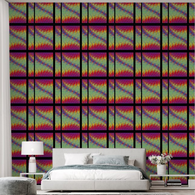 ZIG ZAG 5 Postcard Wallpaper (Bedroom)