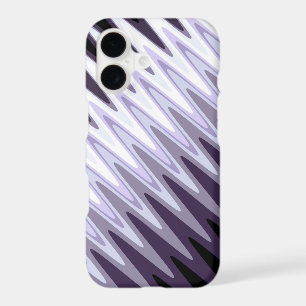 Zig Zag Black White Grey Dark Purple Beige Pattern