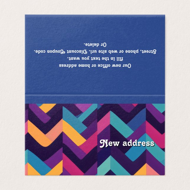 Zig Zag Bold and colourful (Outside Unfolded)