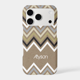 Zig Zag Chevron Pattern Kraft Paper Phone Case