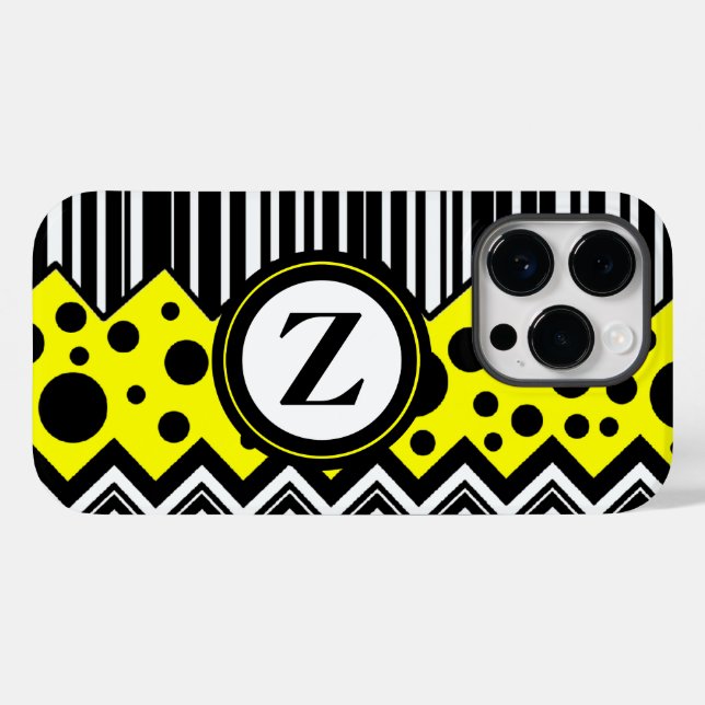 Zig Zag & Dots Case-Mate iPhone Case (Back (Horizontal))