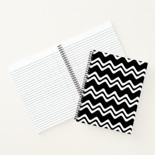 Zig Zag Dual Coloured Line Pattern Notebook