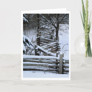 Zig Zag Fence Card